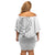 Brain Cancer Warrior Family Matching Off Shoulder Short Dress and Hawaiian Shirt Never Give Up