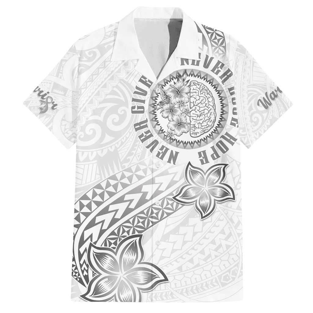 Brain Cancer Warrior Family Matching Tank Maxi Dress and Hawaiian Shirt Never Give Up