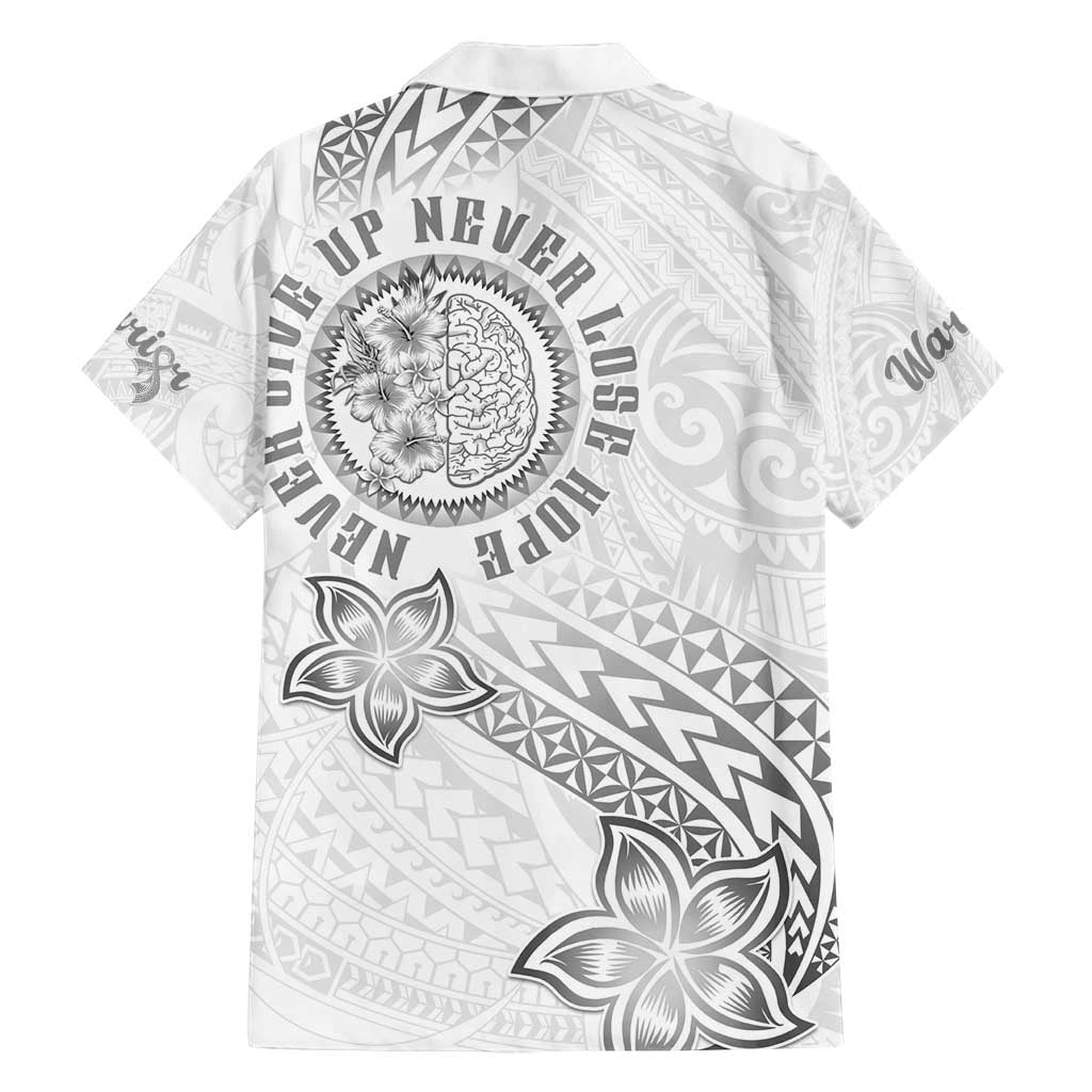 Brain Cancer Warrior Family Matching Tank Maxi Dress and Hawaiian Shirt Never Give Up