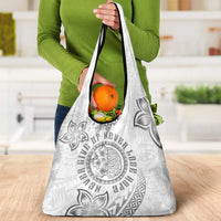 Brain Cancer Warrior Grocery Bag Never Give Up