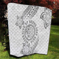 Brain Cancer Warrior Quilt Never Give Up