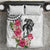 White Polynesian Hammerhead Shark Tribal Pattern Bedding Set