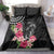 Black Polynesian Hammerhead Shark Tribal Pattern Bedding Set