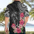 Black Polynesian Hammerhead Shark Tribal Pattern Hawaiian Shirt