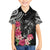 Black Polynesian Hammerhead Shark Tribal Pattern Hawaiian Shirt