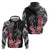 Black Polynesian Hammerhead Shark Tribal Pattern Hoodie