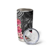 Black Polynesian Hammerhead Shark Tribal Pattern Tumbler Cup