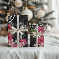 Black Polynesian Hammerhead Shark Tribal Pattern Wrapping Paper - Polynesian Pride