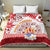 French Polynesia Internal Autonomy Day Bedding Set Tropical Hibiscus And Turtle Pattern