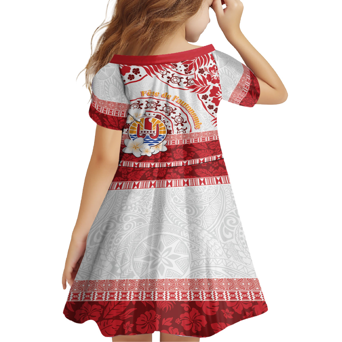 French Polynesia Internal Autonomy Day Family Matching Off Shoulder Maxi Dress and Hawaiian Shirt Tropical Hibiscus And Turtle Pattern