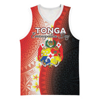 Personalised Tonga Emancipation Day Basketball Jersey Tongan Ngatu Pattern With Plumeria