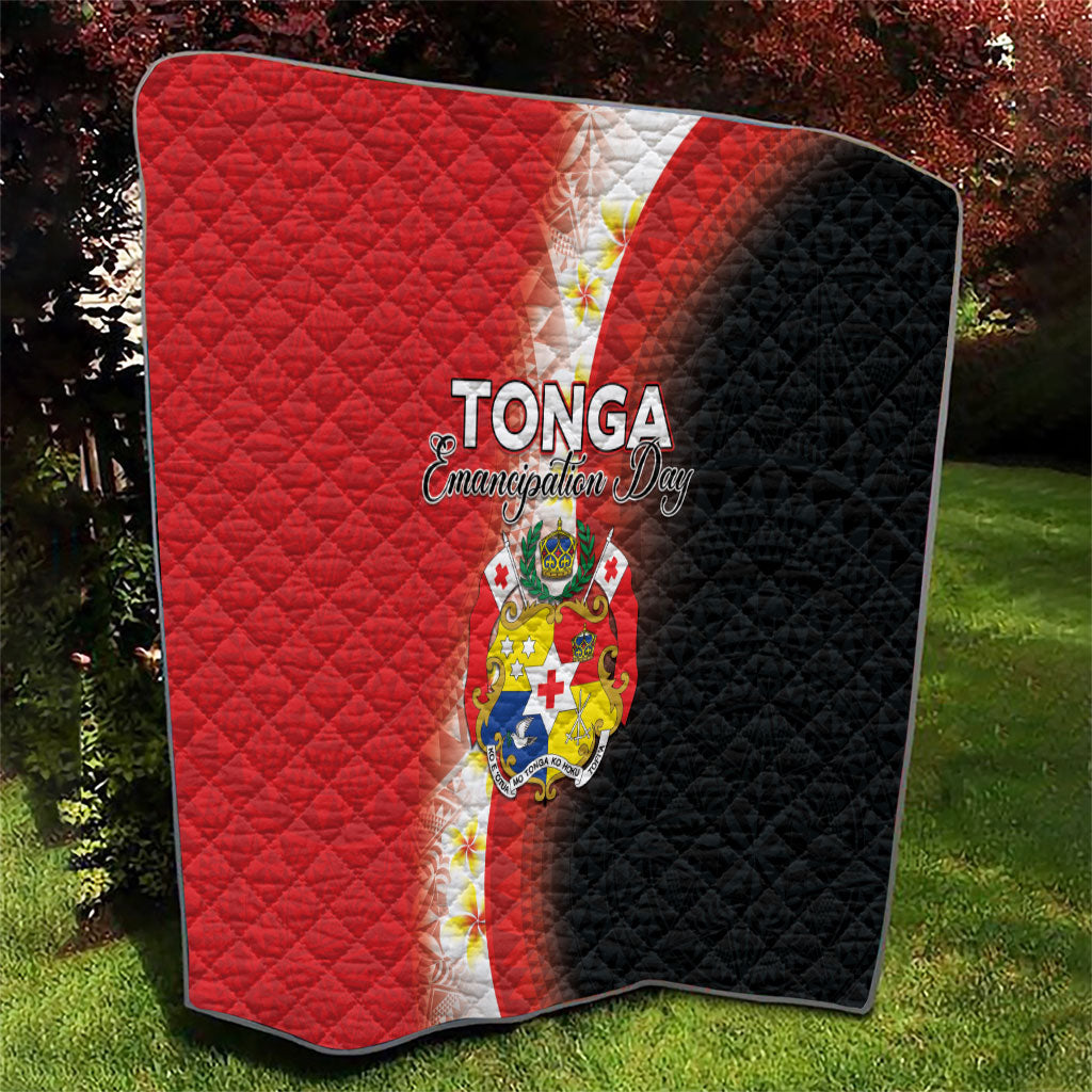 Tonga Emancipation Day Quilt Tongan Ngatu Pattern With Plumeria