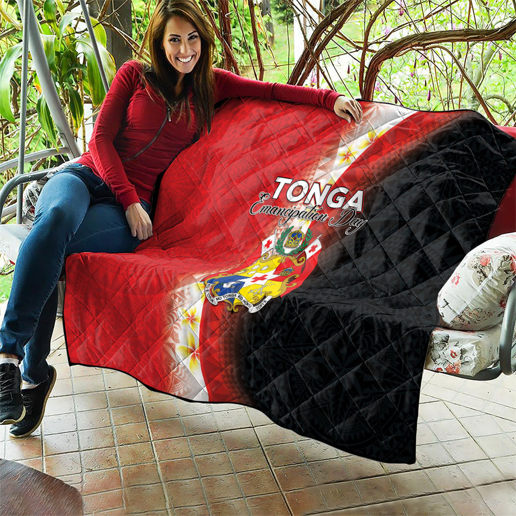 Tonga Emancipation Day Quilt Tongan Ngatu Pattern With Plumeria