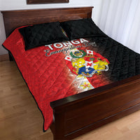 Tonga Emancipation Day Quilt Bed Set Tongan Ngatu Pattern With Plumeria
