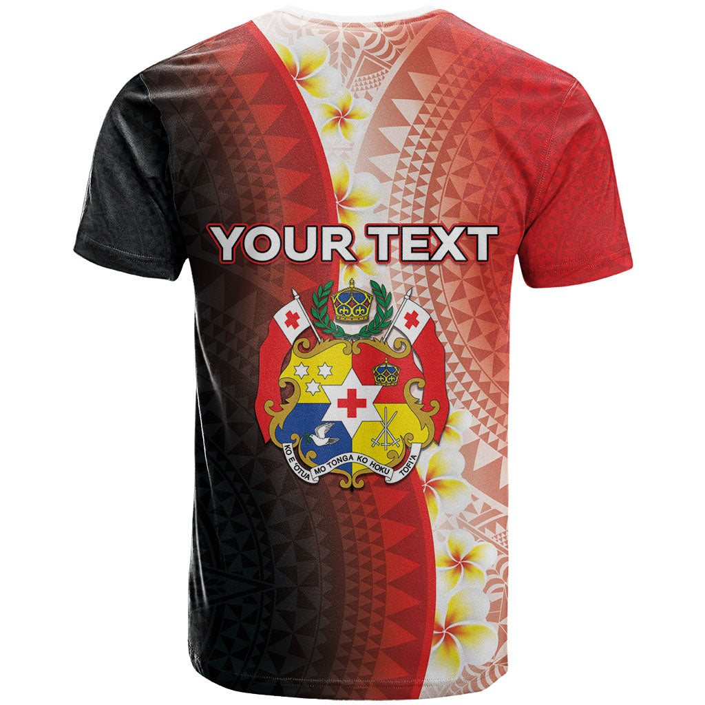 Personalised Tonga Emancipation Day T Shirt Tongan Ngatu Pattern With Plumeria