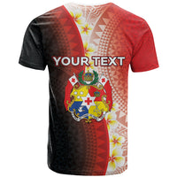 Personalised Tonga Emancipation Day T Shirt Tongan Ngatu Pattern With Plumeria