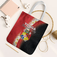 Tonga Emancipation Day Tote Bag Tongan Ngatu Pattern With Plumeria