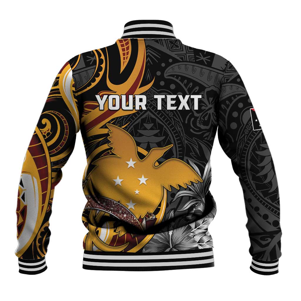 Personalised Papua New Guinea Baseball Jacket Happy 50th Independence Anniversary - Polynesian Pride