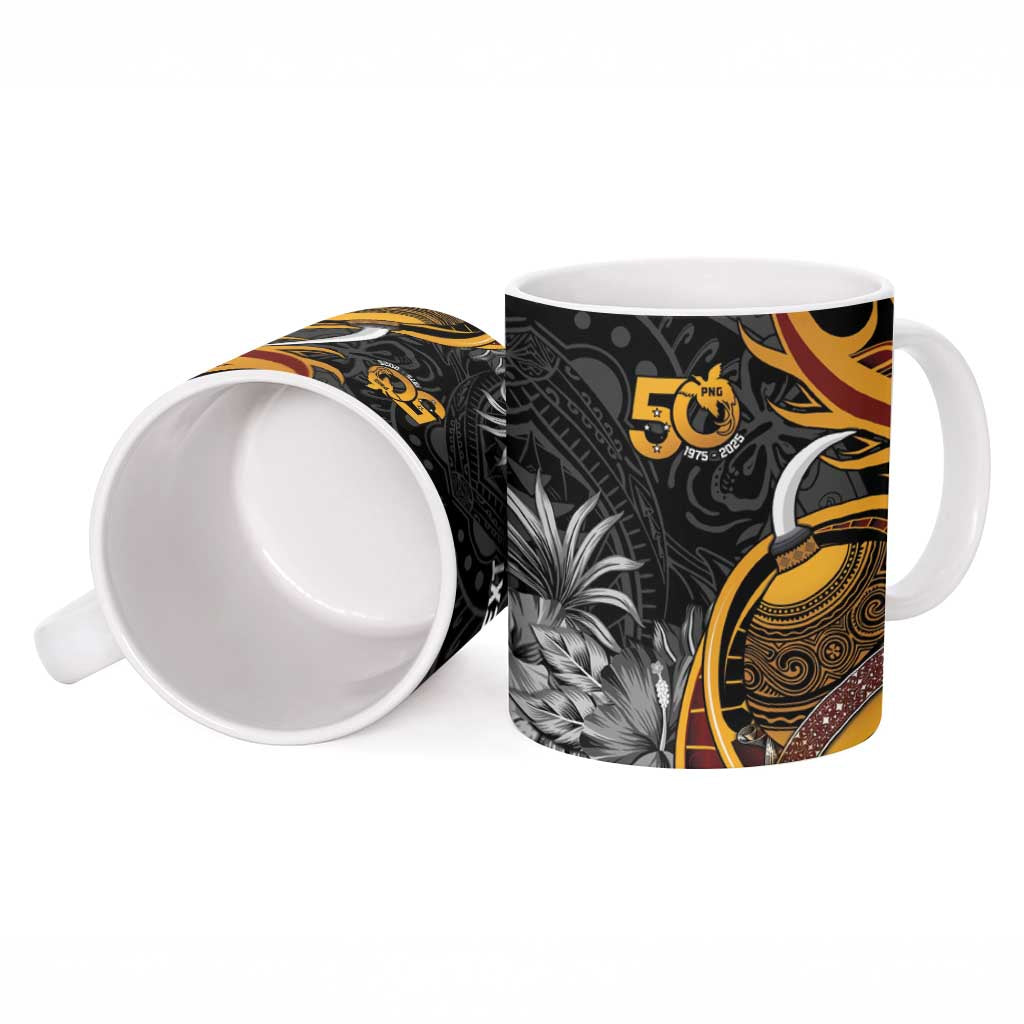 Papua New Guinea Ceramic Mug Happy 50th Independence Anniversary - Polynesian Pride