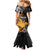 Personalised Papua New Guinea Family Matching Mermaid Dress and Hawaiian Shirt Happy 50th Independence Anniversary - Polynesian Pride