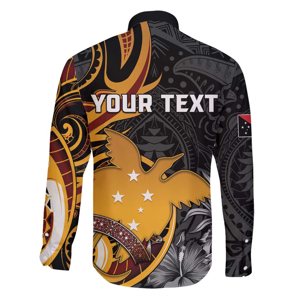 Personalised Papua New Guinea Family Matching Off Shoulder Maxi Dress and Hawaiian Shirt Happy 50th Independence Anniversary - Polynesian Pride