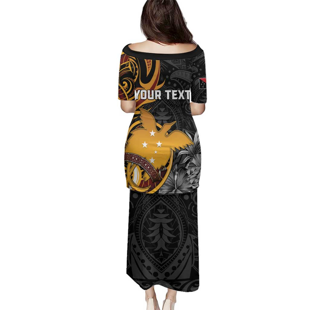 Personalised Papua New Guinea Family Matching Puletasi and Hawaiian Shirt Happy 50th Independence Anniversary - Polynesian Pride