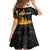 Personalised Papua New Guinea Family Matching Short Sleeve Bodycon Dress and Hawaiian Shirt Happy 50th Independence Anniversary - Polynesian Pride