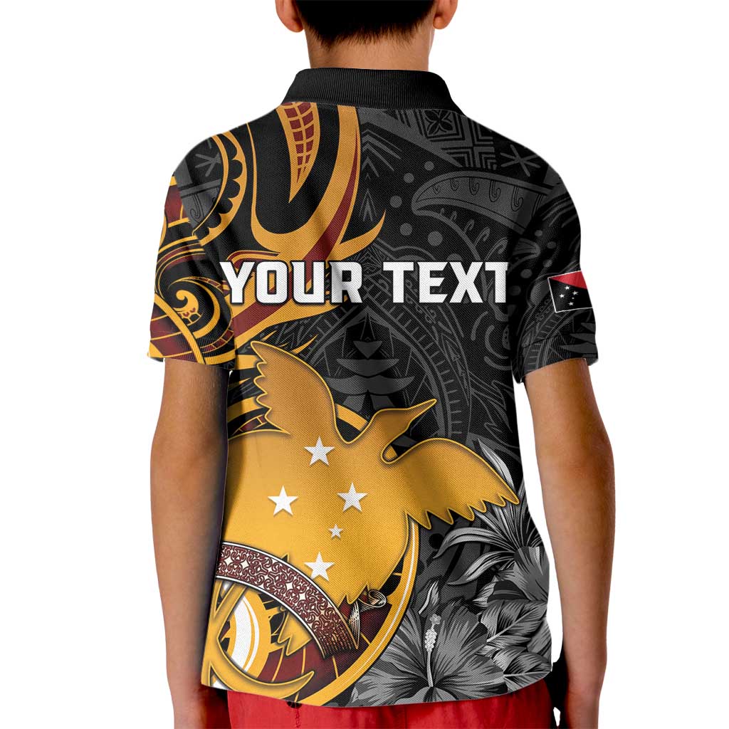Personalised Papua New Guinea Kid Polo Shirt Happy 50th Independence Anniversary - Polynesian Pride