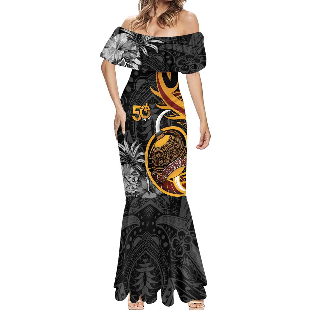 Personalised Papua New Guinea Mermaid Dress Happy 50th Independence Anniversary - Polynesian Pride
