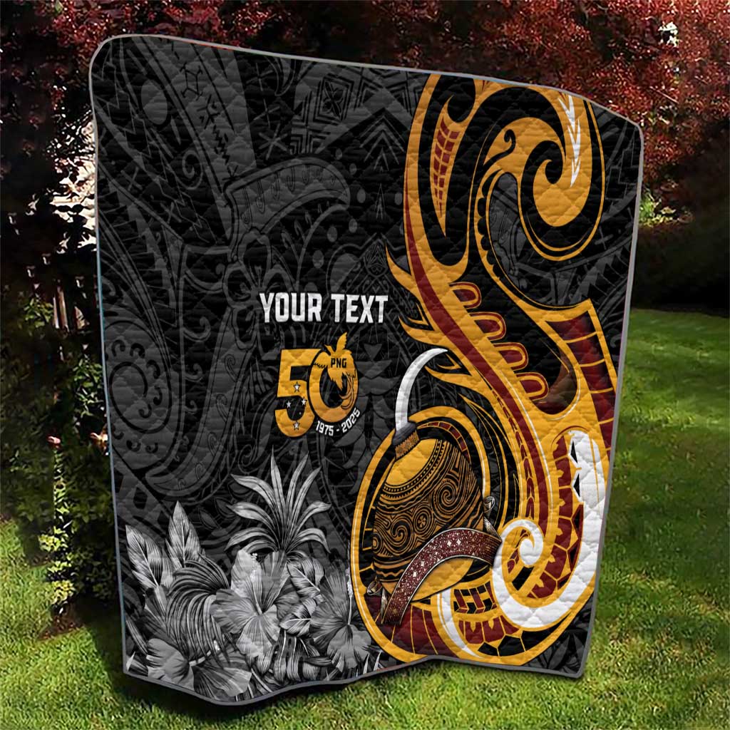 Personalised Papua New Guinea Quilt Happy 50th Independence Anniversary - Polynesian Pride