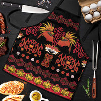 Papua Batik Motif Apron Papua Spirit Black Version - Polynesian Pride