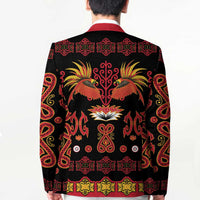 Papua Batik Motif Blazer Papua Spirit Black Version - Polynesian Pride