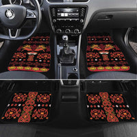 Papua Batik Motif Car Mats Papua Spirit Black Version - Polynesian Pride