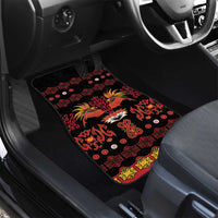 Papua Batik Motif Car Mats Papua Spirit Black Version - Polynesian Pride