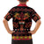 Papua Batik Motif Family Matching Long Sleeve Bodycon Dress and Hawaiian Shirt Papua Spirit Black Version - Polynesian Pride