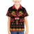 Papua Batik Motif Family Matching Mermaid Dress and Hawaiian Shirt Papua Spirit Black Version - Polynesian Pride