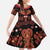 Papua Batik Motif Family Matching Tank Maxi Dress and Hawaiian Shirt Papua Spirit Black Version - Polynesian Pride