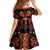 Papua Batik Motif Family Matching Tank Maxi Dress and Hawaiian Shirt Papua Spirit Black Version - Polynesian Pride