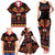 Papua Batik Motif Family Matching Tank Maxi Dress and Hawaiian Shirt Papua Spirit Black Version - Polynesian Pride