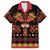 Papua Batik Motif Family Matching Tank Maxi Dress and Hawaiian Shirt Papua Spirit Black Version - Polynesian Pride