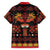 Papua Batik Motif Family Matching Tank Maxi Dress and Hawaiian Shirt Papua Spirit Black Version - Polynesian Pride