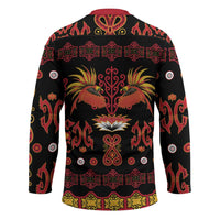 Papua Batik Motif Hockey Jersey Papua Spirit Black Version - Polynesian Pride