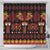 Papua Batik Motif Shower Curtain Papua Spirit Black Version - Polynesian Pride