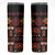 Papua Batik Motif Skinny Tumbler Papua Spirit Black Version - Polynesian Pride