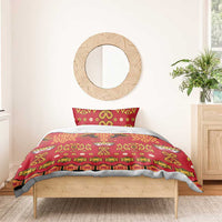 Papua Batik Motif Bedding Set Papua Spirit Red Version - Polynesian Pride
