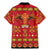 Papua Batik Motif Family Matching Mermaid Dress and Hawaiian Shirt Papua Spirit Red Version - Polynesian Pride