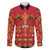Papua Batik Motif Family Matching Mermaid Dress and Hawaiian Shirt Papua Spirit Red Version - Polynesian Pride