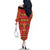 Papua Batik Motif Family Matching Off The Shoulder Long Sleeve Dress and Hawaiian Shirt Papua Spirit Red Version - Polynesian Pride