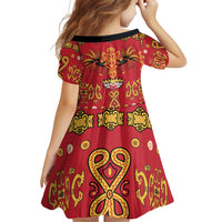 Papua Batik Motif Family Matching Puletasi and Hawaiian Shirt Papua Spirit Red Version LT05 - Polynesian Pride