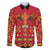 Papua Batik Motif Family Matching Puletasi and Hawaiian Shirt Papua Spirit Red Version - Polynesian Pride